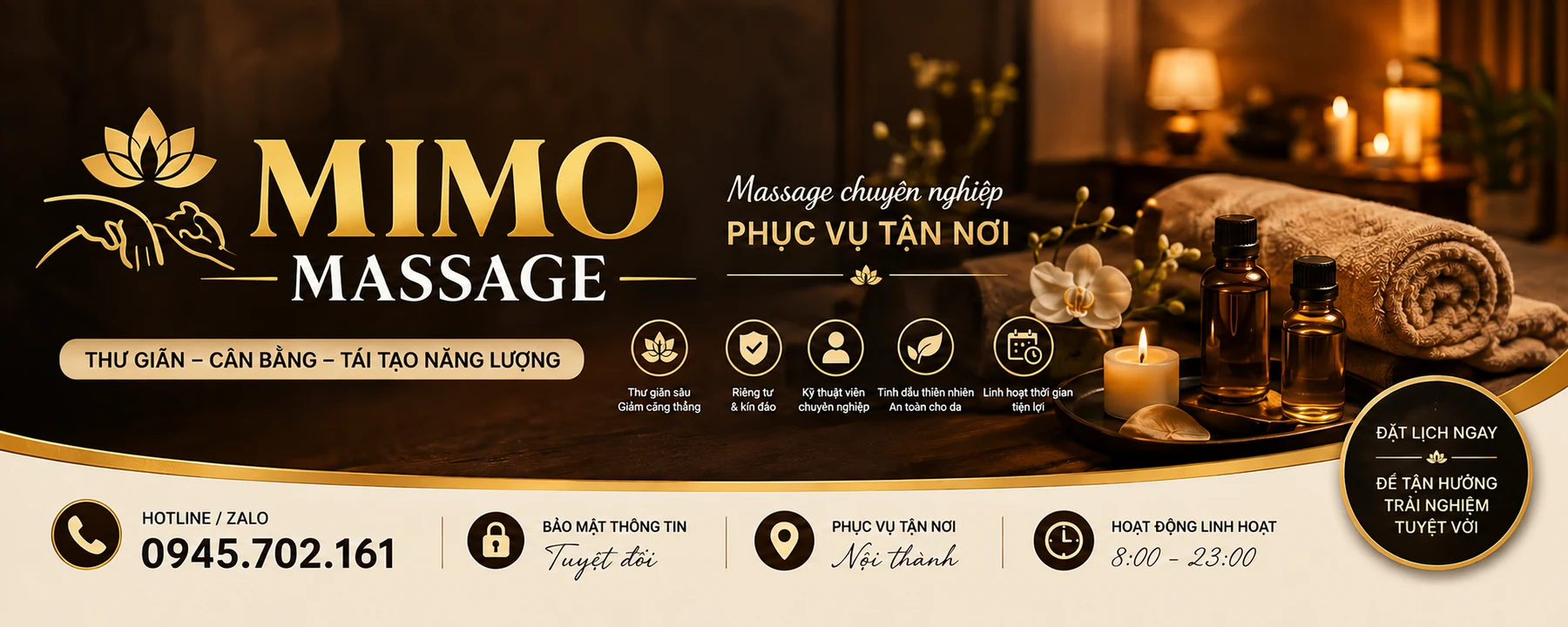Ảnh bìa Mimo Massage: massage chuyên nghiệp tận nơi, hotline Zalo 0945 702 161